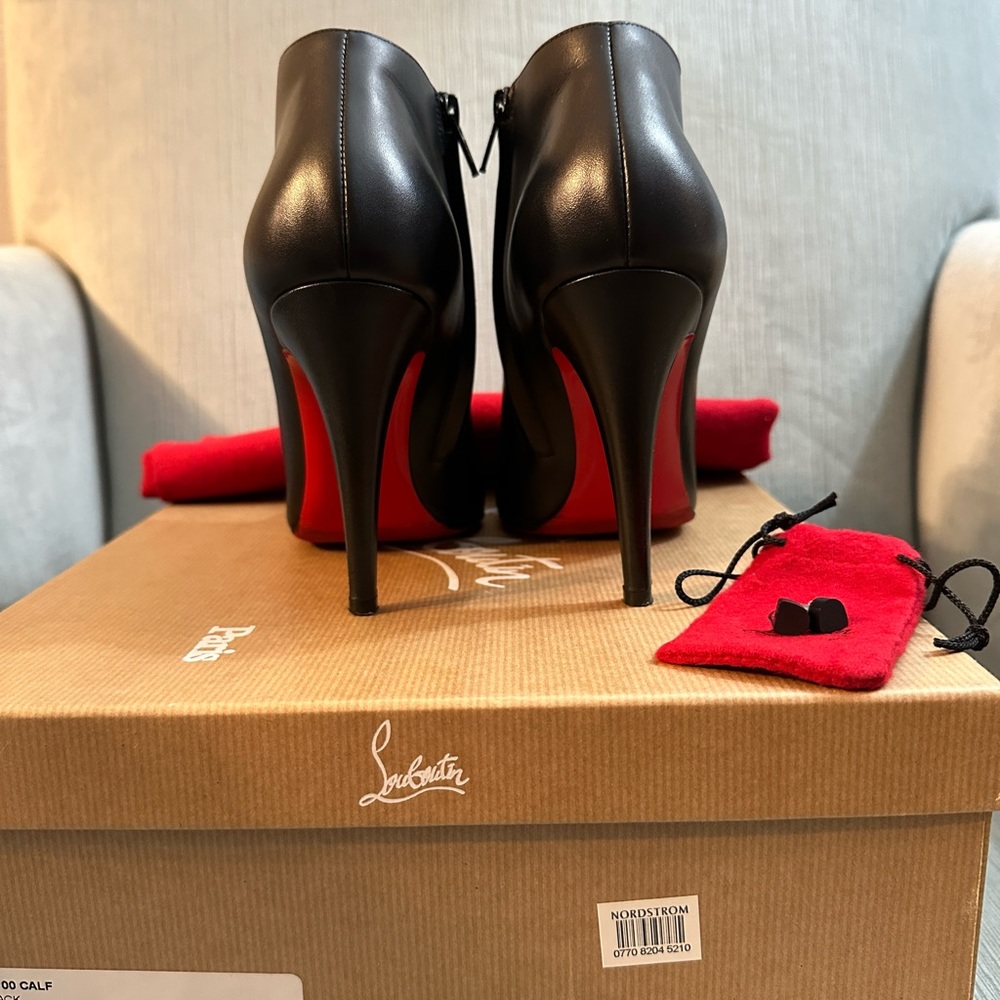Christian Louboutin Belle 100 Calf black booties size 38